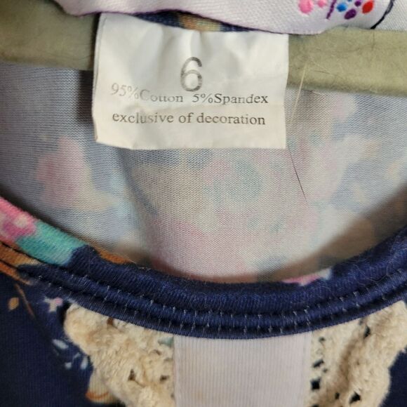 Adorable Sweetness‎ Floral and Polka Dot 2-Piece Pant Set Size 6 - Picture 8 of 8